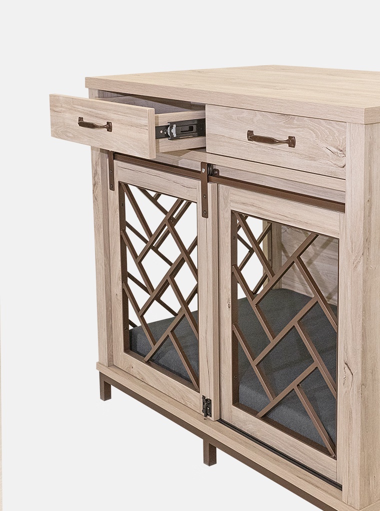 142-barn-door-dog-crate-4.jpg Barn Door Dog Crate