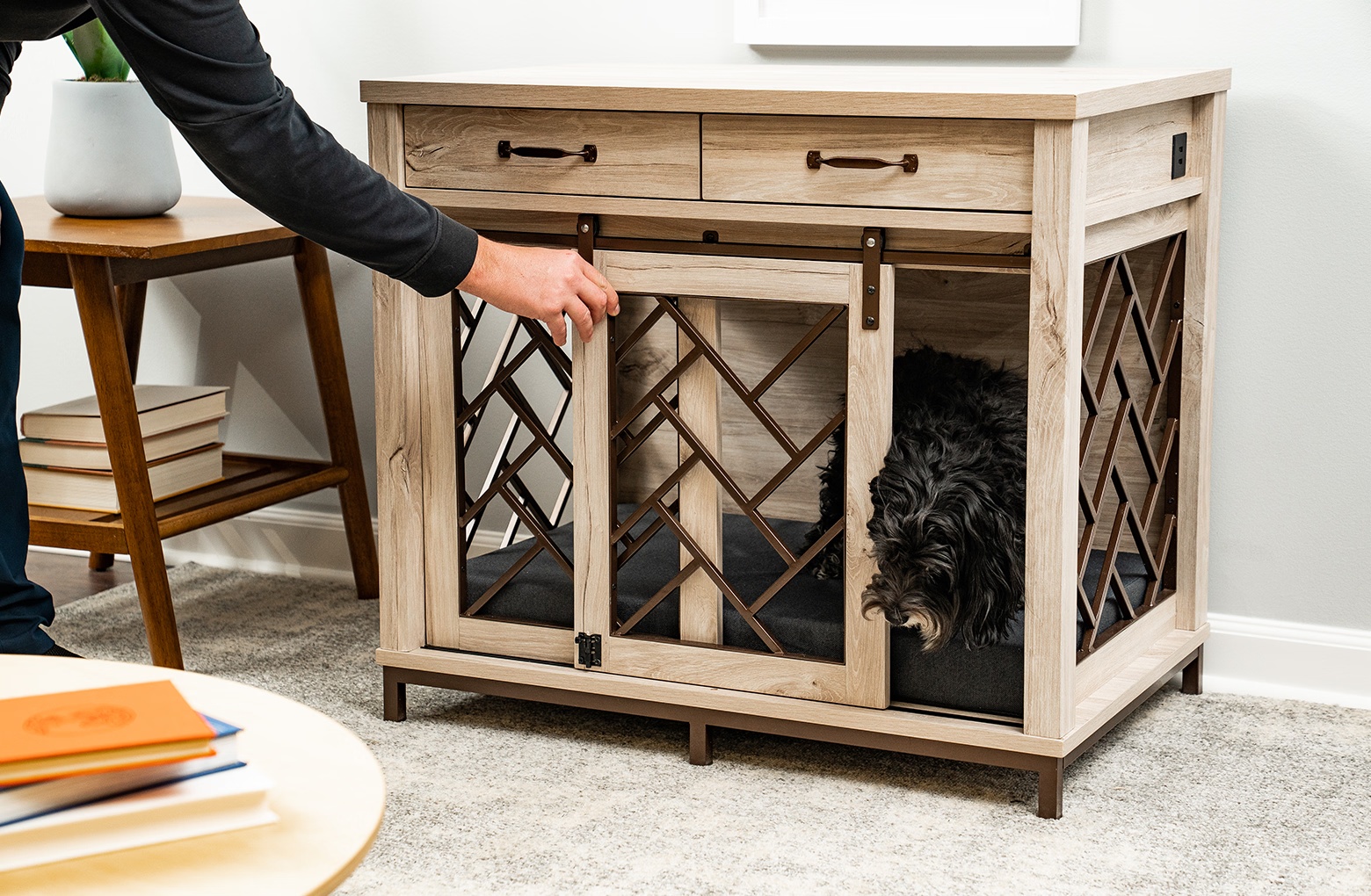 142-barn-door-dog-crate-5.jpg Barn Door Dog Crate